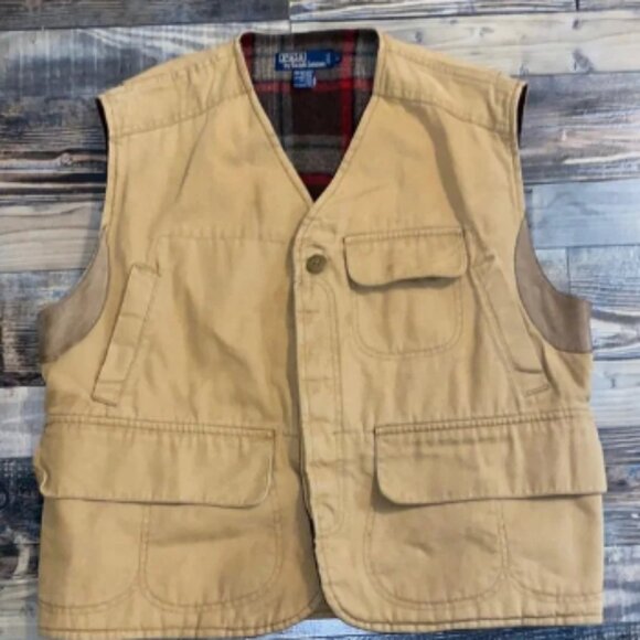 Vintage Polo Ralph Lauren Hunting Vest size large - Picture 1 of 5
